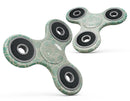 Faded Teal Oval Pattern Full-Body Fidget Spinner Skin-Kit