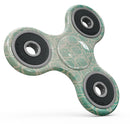 Faded Teal Oval Pattern Full-Body Fidget Spinner Skin-Kit