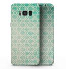 Faded Teal Oval Pattern - Samsung Galaxy S8 Full-Body Skin Kit
