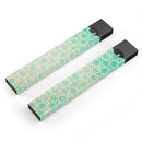 Faded Teal Oval Pattern - Premium Decal Protective Skin-Wrap Sticker compatible with the Juul Labs vaping device