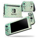 Faded Teal Oval Pattern - Vinyl Skin Wrap for Nintendo Switch 2, OLED, Lite, Pro Controller, Wii & Classic Handhelds