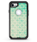 Faded Teal Oval Pattern - iPhone 7 or 8 OtterBox Case & Skin Kits