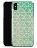 Faded Teal Oval Pattern - iPhone X Clipit Case