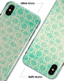 Faded Teal Oval Pattern - iPhone X Clipit Case