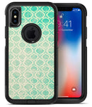 Faded Teal Oval Pattern - iPhone X OtterBox Case & Skin Kits