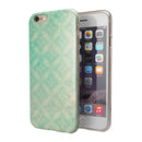 Faded Teal Overlapping Circles iPhone 6/6s or 6/6s Plus 2-Piece Hybrid INK-Fuzed Case
