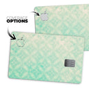 Faded Teal Overlapping Circles - Premium Protective Decal Skin-Kit for the Apple Credit Card
