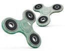 Faded Teal Overlapping Circles Full-Body Fidget Spinner Skin-Kit