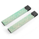 Faded Teal Overlapping Circles - Premium Decal Protective Skin-Wrap Sticker compatible with the Juul Labs vaping device