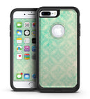 Faded Teal Overlapping Circles - iPhone 7 or 7 Plus Commuter Case Skin Kit
