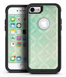 Faded Teal Overlapping Circles - iPhone 7 or 7 Plus Commuter Case Skin Kit