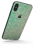 Faded Teal Overlapping Circles - iPhone X Skin-Kit