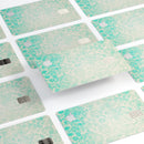 Faded Teal Pattern Of Decadence  - Premium Protective Decal Skin-Kit for the Apple Credit Card