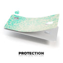 Faded Teal Pattern Of Decadence  - Premium Protective Decal Skin-Kit for the Apple Credit Card