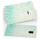 Faded Teal Pattern Of Decadence  - Premium Protective Decal Skin-Kit for the Apple Credit Card