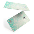 Faded Teal Pattern Of Decadence  - Premium Protective Decal Skin-Kit for the Apple Credit Card