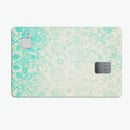 Faded Teal Pattern Of Decadence  - Premium Protective Decal Skin-Kit for the Apple Credit Card