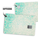 Faded Teal Pattern Of Decadence  - Premium Protective Decal Skin-Kit for the Apple Credit Card