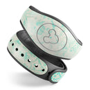 Faded Teal Pattern Of Decadence  - Decal Skin Wrap Kit for the Disney Magic Band