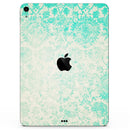 Faded Teal Pattern Of Decadence  - Full Body Skin Decal for the Apple iPad Pro 12.9", 11", 10.5", 9.7", Air or Mini (All Models Available)