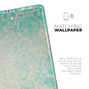 Faded Teal Pattern Of Decadence  - Full Body Skin Decal for the Apple iPad Pro 12.9", 11", 10.5", 9.7", Air or Mini (All Models Available)