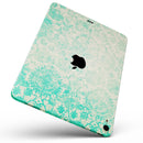 Faded Teal Pattern Of Decadence  - Full Body Skin Decal for the Apple iPad Pro 12.9", 11", 10.5", 9.7", Air or Mini (All Models Available)