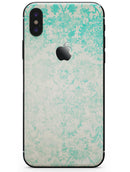 Faded Teal Pattern Of Decadence  - iPhone X Skin-Kit