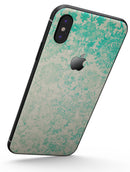 Faded Teal Pattern Of Decadence  - iPhone X Skin-Kit