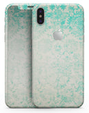 Faded Teal Pattern Of Decadence  - iPhone X Skin-Kit