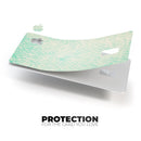 Faded Teal Snowflake Pattern - Premium Protective Decal Skin-Kit for the Apple Credit Card