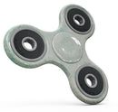 Faded Teal Snowflake Pattern Full-Body Fidget Spinner Skin-Kit