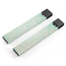 Faded Teal Snowflake Pattern - Premium Decal Protective Skin-Wrap Sticker compatible with the Juul Labs vaping device