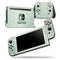 Faded Teal Snowflake Pattern - Skin Wrap Decal for Nintendo Switch Lite Console & Dock - 3DS XL - 2DS - Pro - DSi - Wii - Joy-Con Gaming Controller