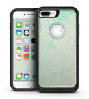 Faded Teal Snowflake Pattern - iPhone 7 or 7 Plus Commuter Case Skin Kit