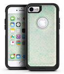 Faded Teal Snowflake Pattern - iPhone 7 or 7 Plus Commuter Case Skin Kit