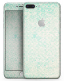 Faded Teal Snowflake Pattern - Skin-kit for the iPhone 8 or 8 Plus