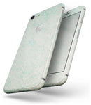 Faded Teal Snowflake Pattern - Skin-kit for the iPhone 8 or 8 Plus