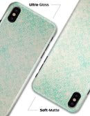 Faded Teal Snowflake Pattern - iPhone X Clipit Case