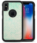 Faded Teal Snowflake Pattern - iPhone X OtterBox Case & Skin Kits