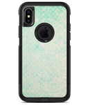 Faded Teal Snowflake Pattern - iPhone X OtterBox Case & Skin Kits