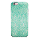 Faded Teal and Green Pattern of Luxury iPhone 6/6s or 6/6s Plus 2-Piece Hybrid INK-Fuzed Case