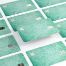 Faded Teal and Green Pattern of Luxury - Premium Protective Decal Skin-Kit for the Apple Credit Card