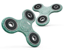 Faded Teal and Green Pattern of Luxury Full-Body Fidget Spinner Skin-Kit