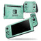 Faded Teal and Green Pattern of Luxury - Skin Wrap Decal for Nintendo Switch Lite Console & Dock - 3DS XL - 2DS - Pro - DSi - Wii - Joy-Con Gaming Controller