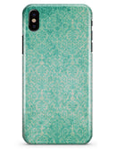 Faded Teal and Green Pattern of Luxury - iPhone X Clipit Case