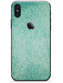 Faded Teal and Green Pattern of Luxury - iPhone X Skin-Kit
