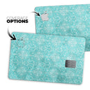 Faded Teal and Sctratched Royal Surface - Premium Protective Decal Skin-Kit for the Apple Credit Card