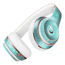 Faded Teal and Sctratched Royal Surface Full-Body Skin Kit for the Beats by Dre Solo 3 Wireless Headphones