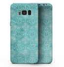 Faded Teal and Sctratched Royal Surface - Samsung Galaxy S8 Full-Body Skin Kit
