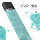 Faded Teal and Sctratched Royal Surface - Premium Decal Protective Skin-Wrap Sticker compatible with the Juul Labs vaping device